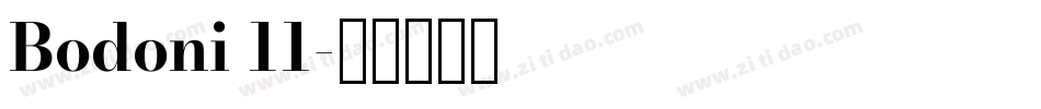Bodoni 11字体转换